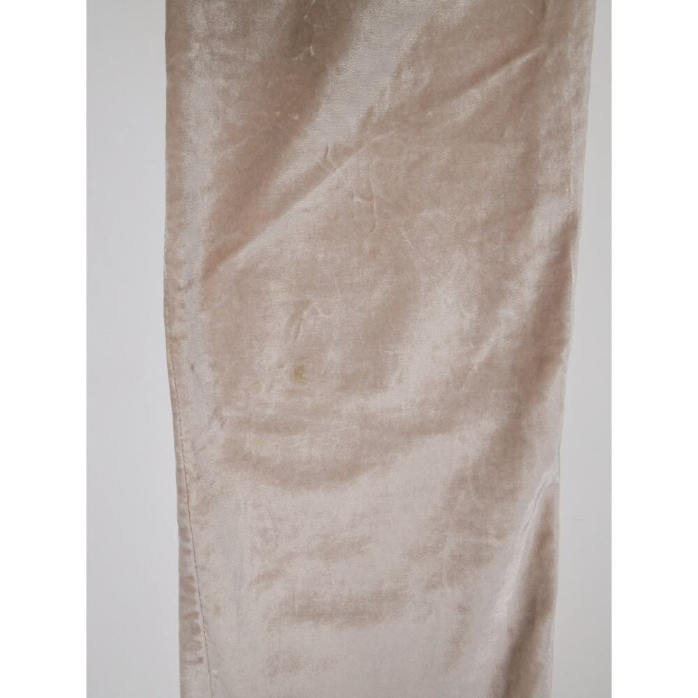 Free People Sweet Jane Velvet Pants 25 Champagne Straight Leg Boho Glam - Picture 7 of 13